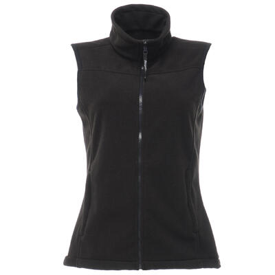 Regatta dames haber ii 250 series antipluis fleece bodywarmer (zwart)