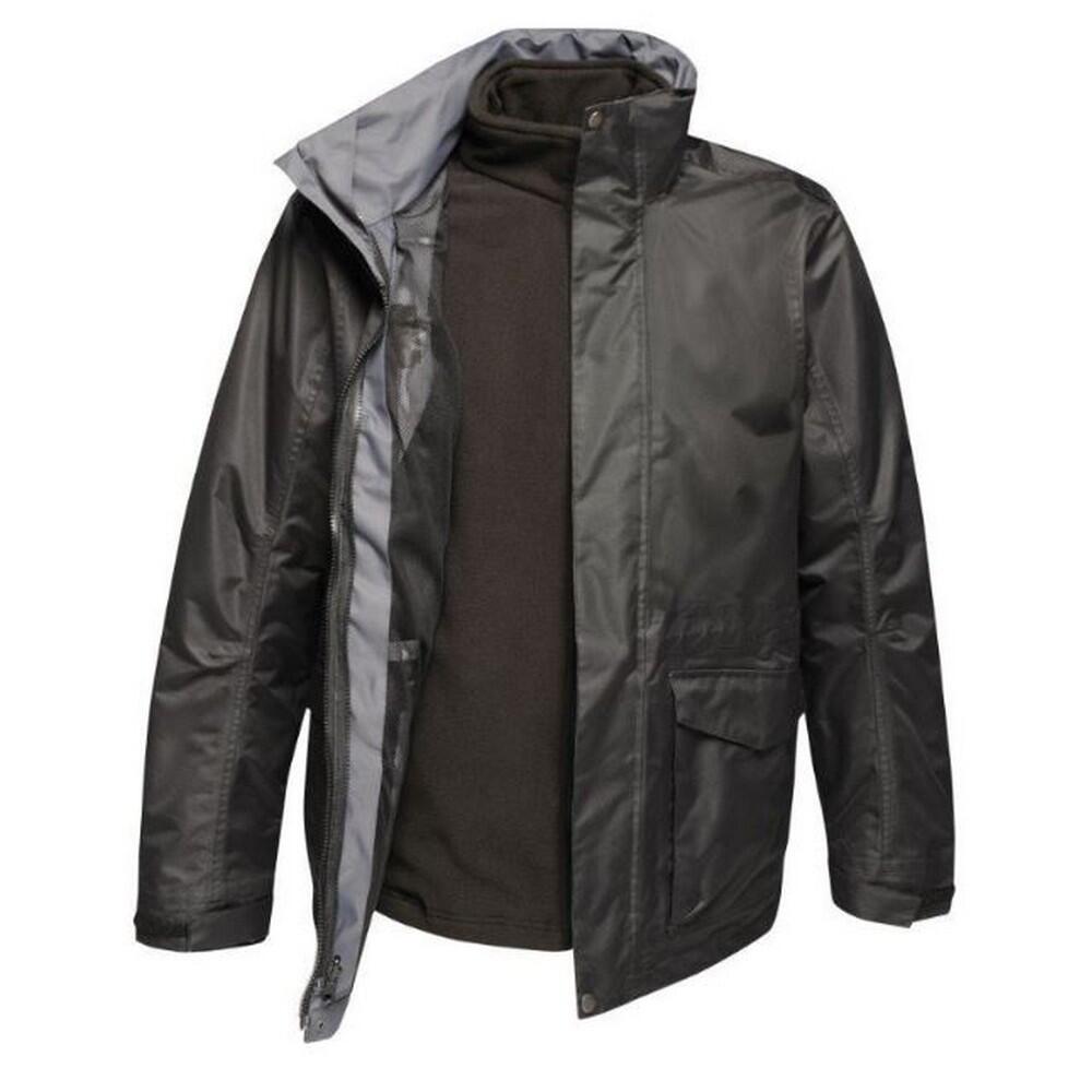 Mens Benson III Hooded Jacket (Traffic Black) 1/4