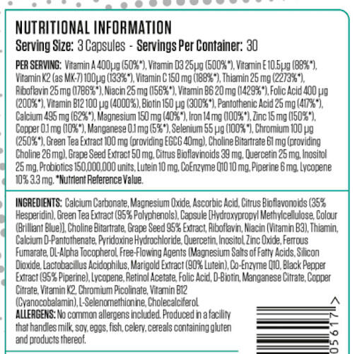 Multivitamines - Multi-Vit Complex - 90 Gélules 3/3