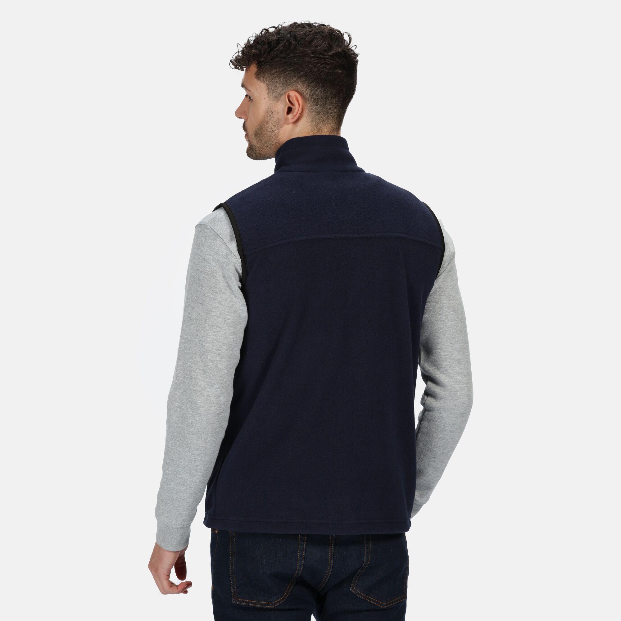 Unisex Adult Fleece Full Zip Body Warmer (Dark Navy) 3/5
