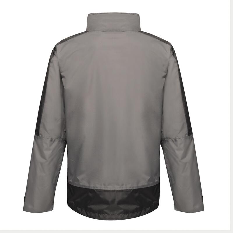 Veste imperméable CONTRAST Homme (Gris / noir)