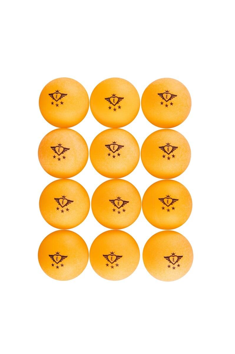 Embalagem de 12 bolas de ténis de mesa laranja de 3 estrelas e 40 mm 2/2