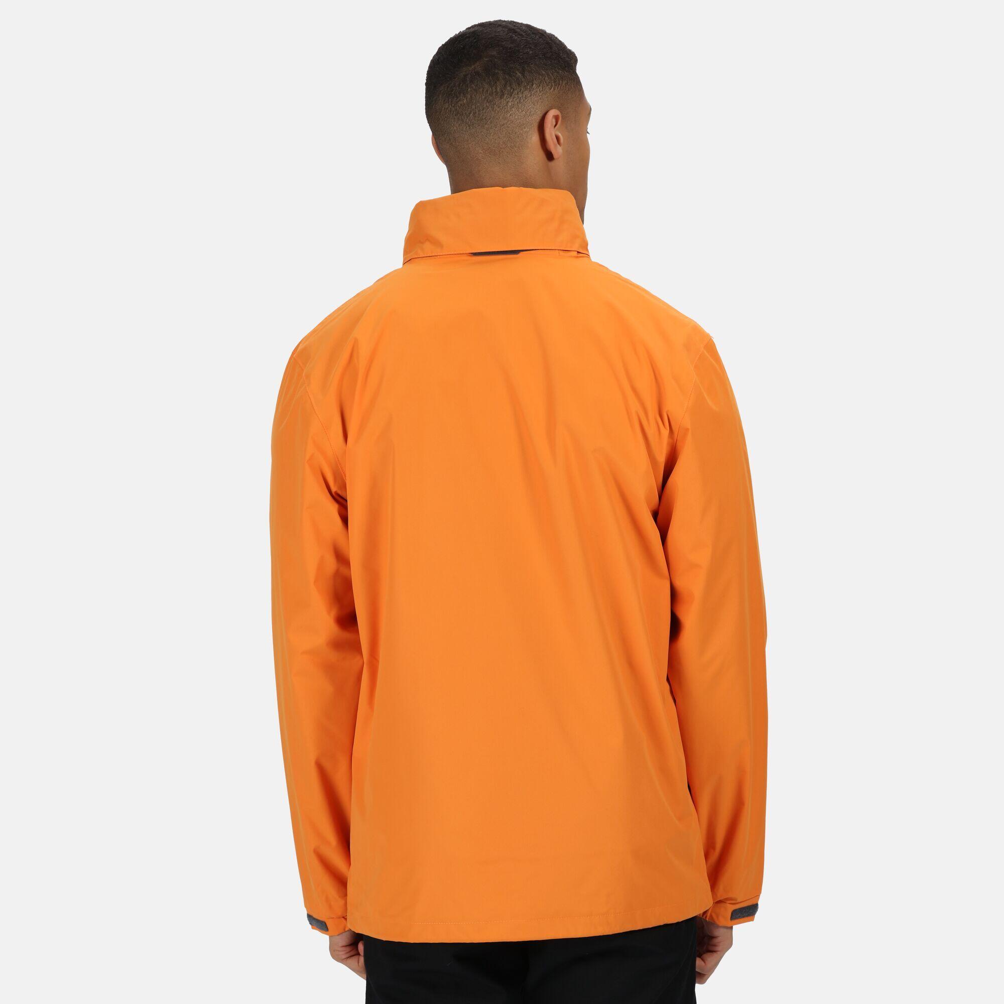 Mens Standout Ardmore Jacket (Waterproof & Windproof) (Sun Orange/Seal Grey) 3/5
