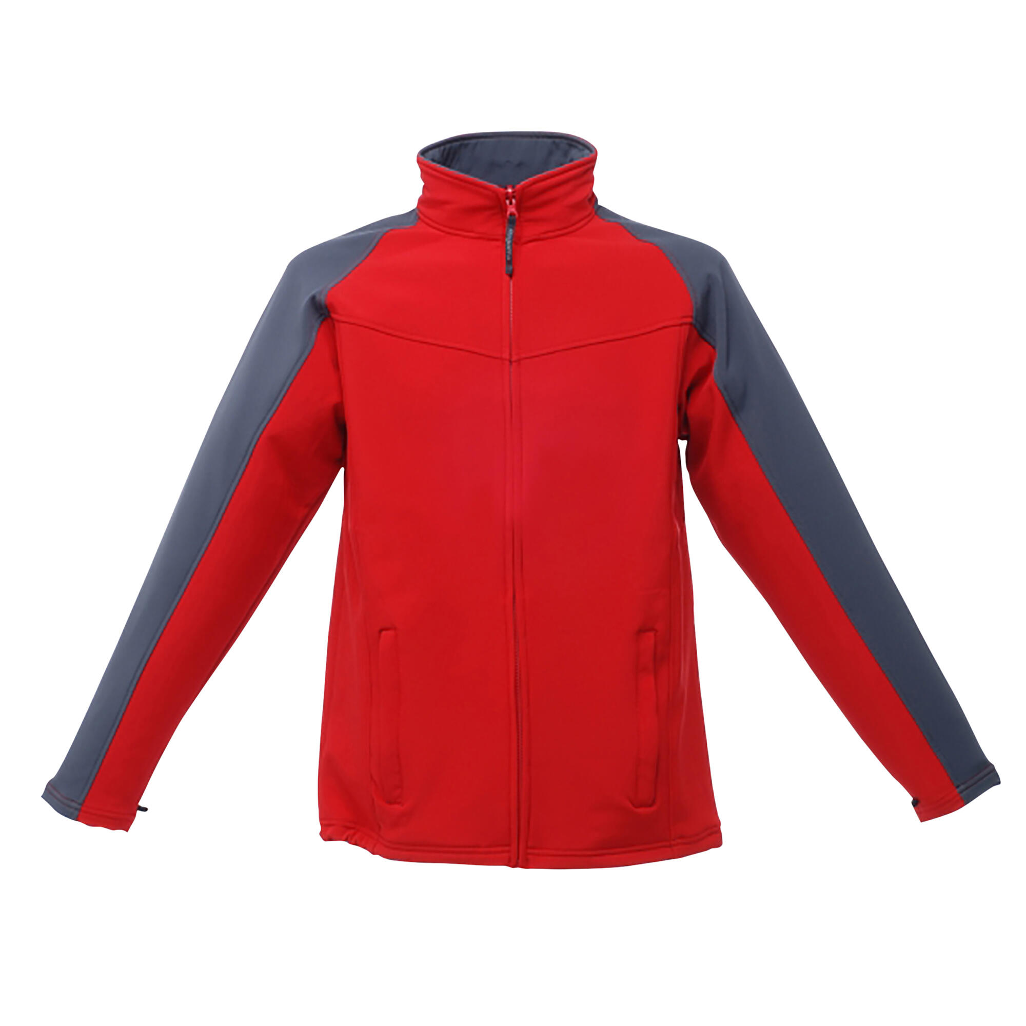 REGATTA Mens Wind Resistant Fleece Jacket (Classic Red/Seal Grey)