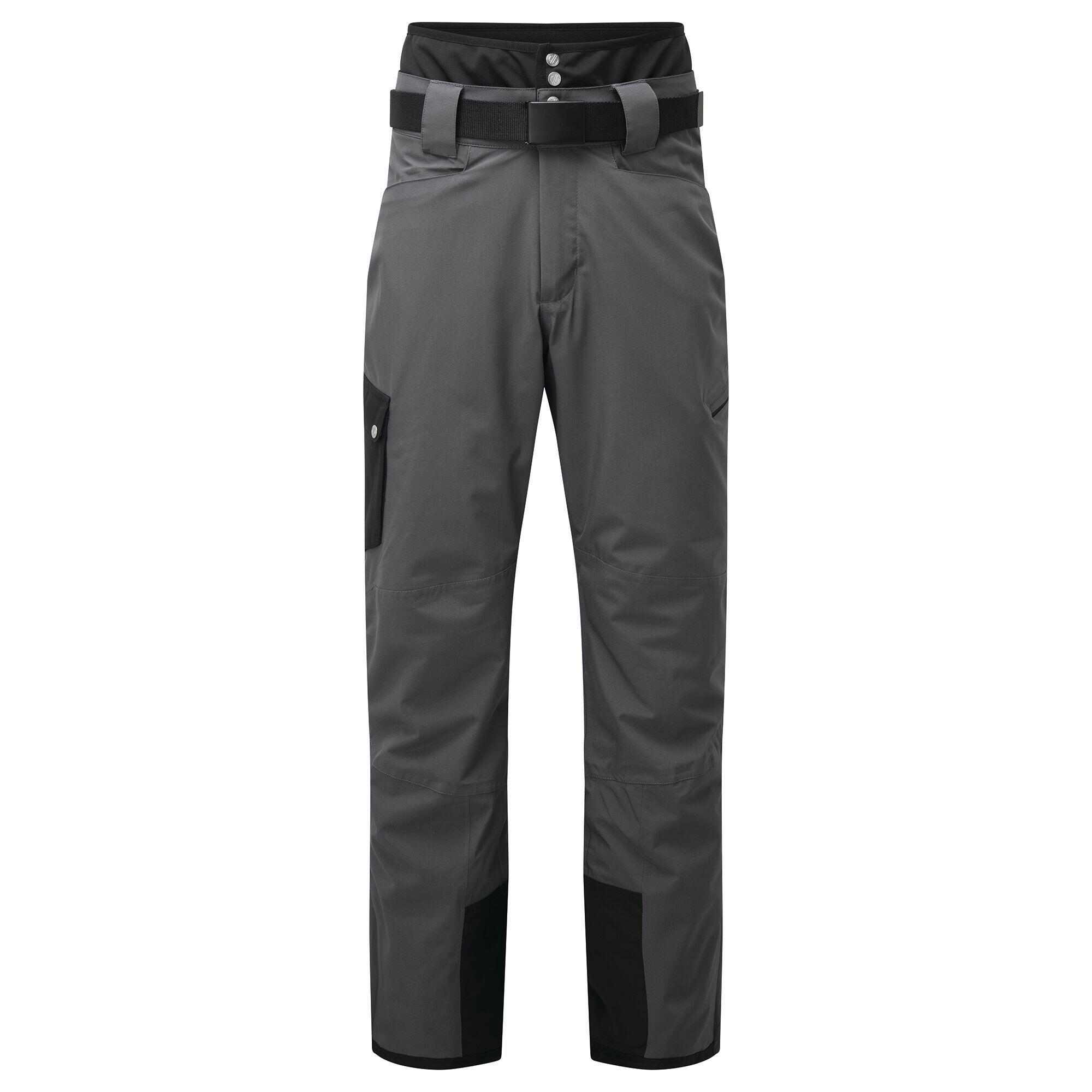 Mens Absolute II Ski Trousers (Ebony Grey/Black) 1/5