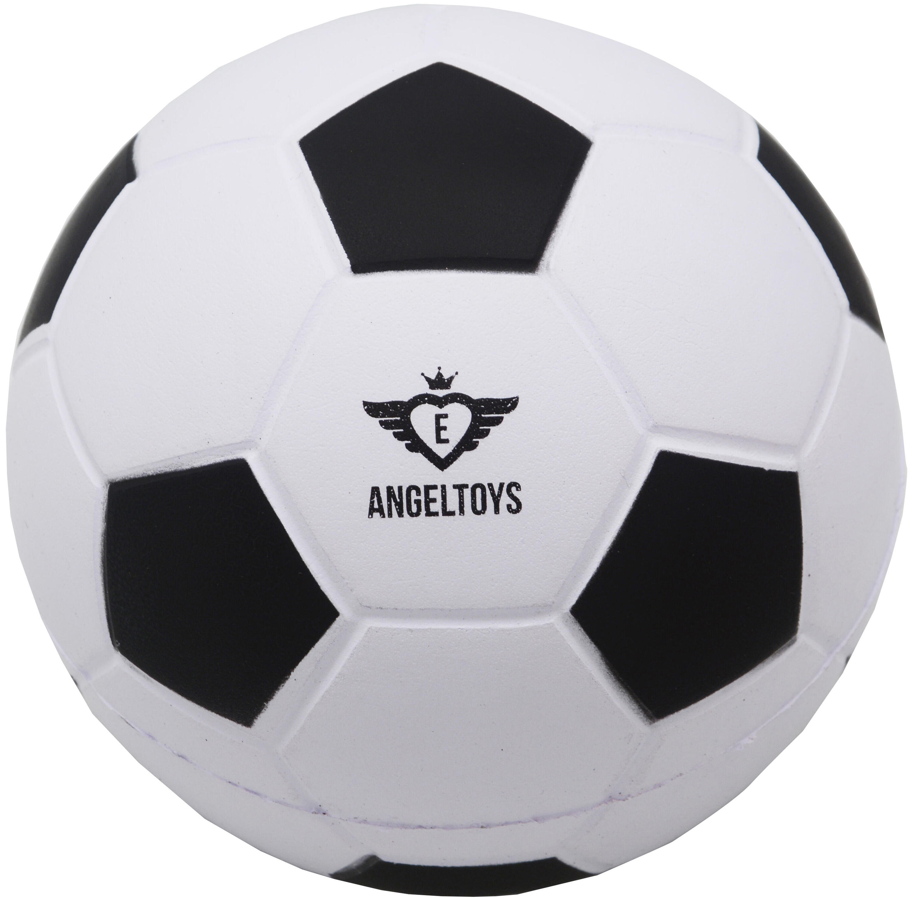 Bola de futebol em espuma branca/preta 1/3