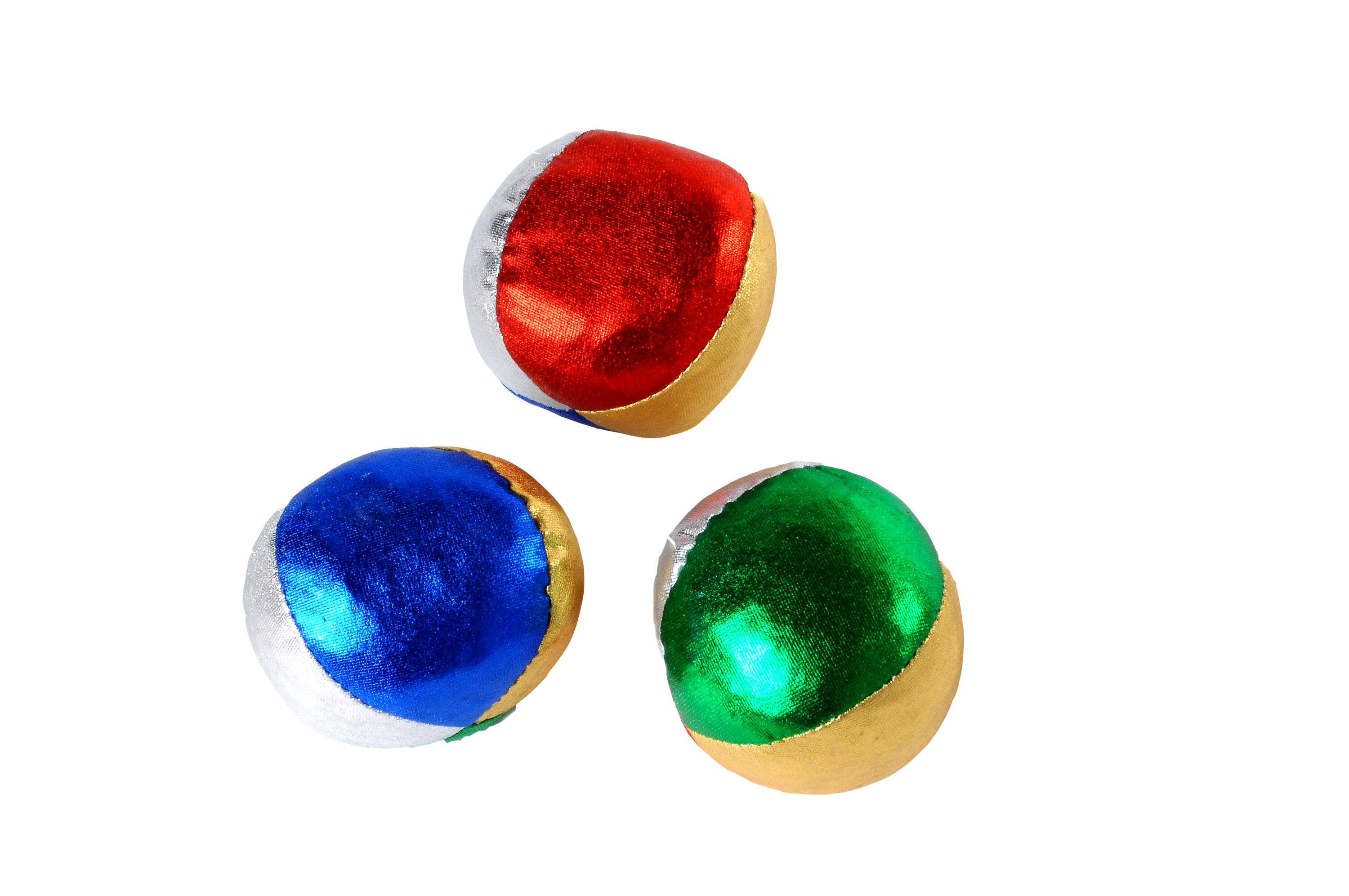 Bolas de malabarismo com efeito metálico (2,5″) em tubo 2/4