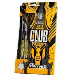 Jeu de fléchettes Softip pour cible électronique (18 g) Club Brass
