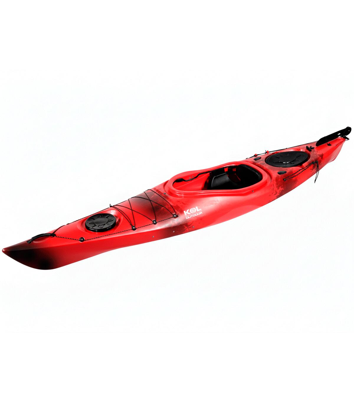 Kayak de mar y travesías con timón Swift Rojo/Negro - 360x64cm 1/5