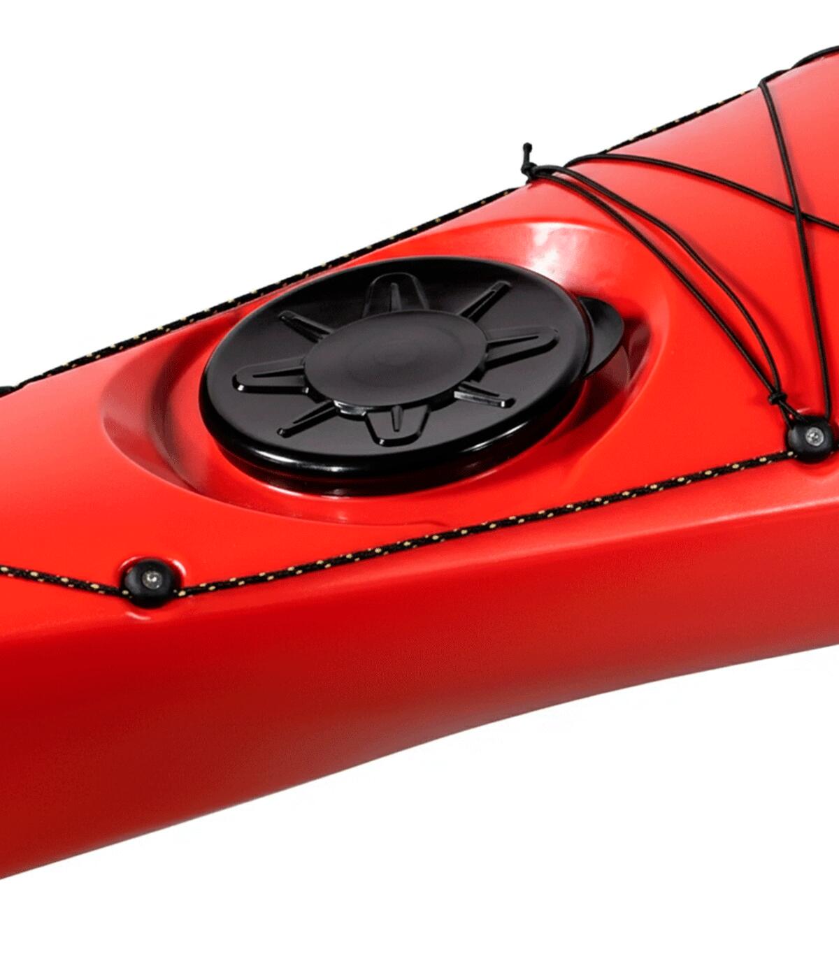 Kayak de mar y travesías con timón Swift Rojo/Negro - 360x64cm 4/5