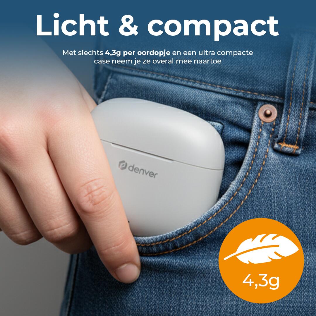 Słuchawki Bluetooth Denver Electronics TWE-48GR Szary 5/7