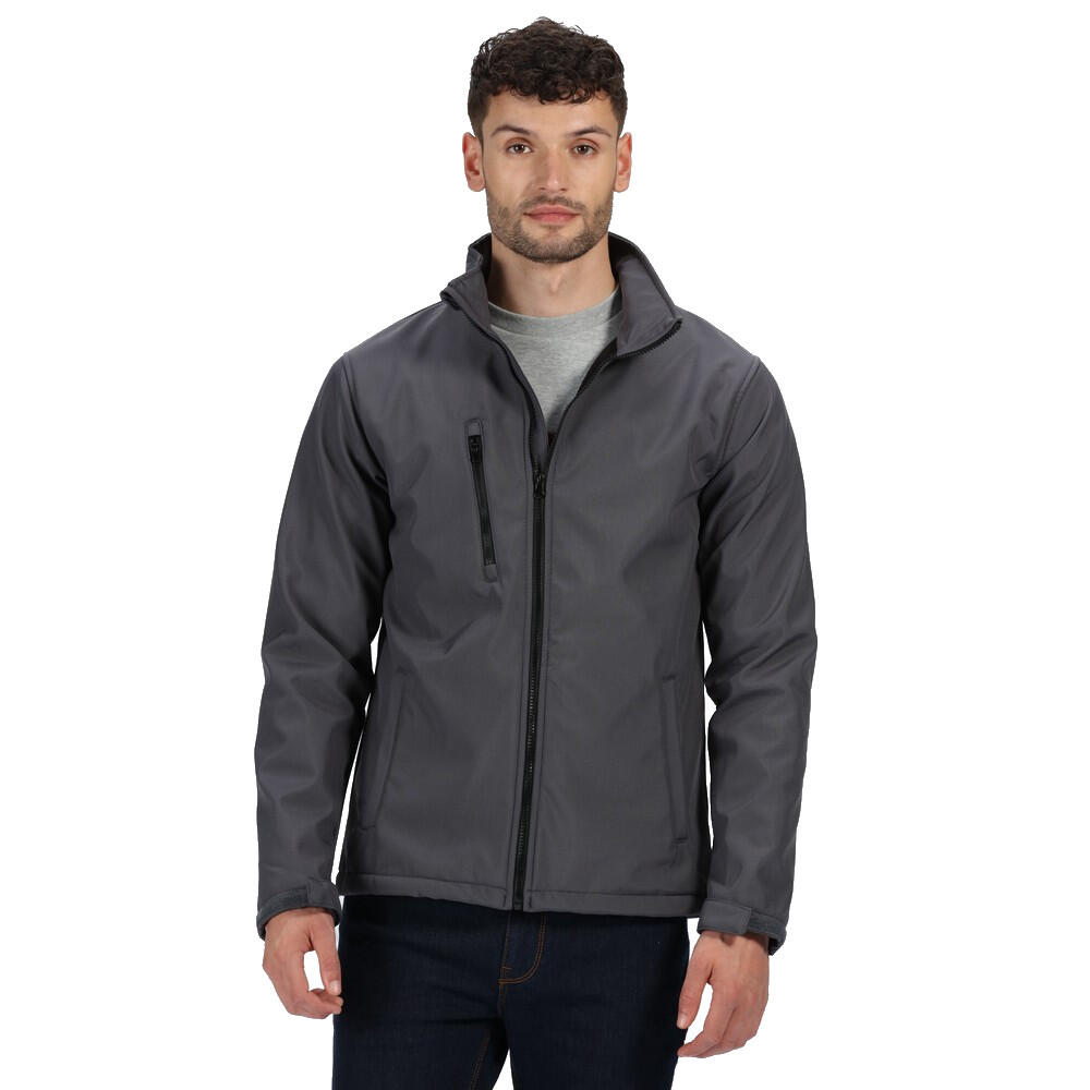 Professional Ablaze 3 Lagen Soft Shell Jacke Herren Grau/Schwarz 4/5
