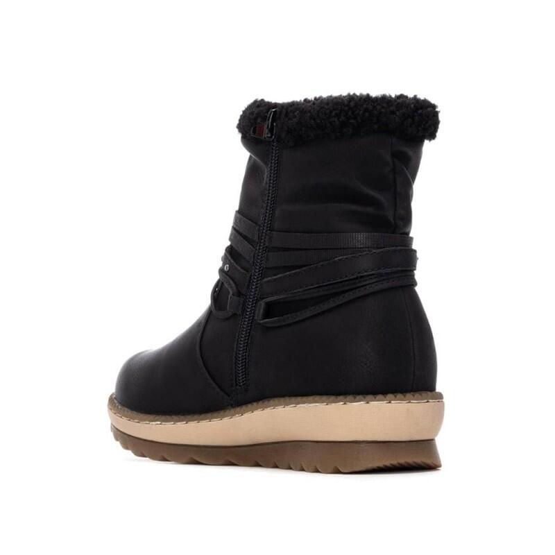 Botines Planos Mujer Refresh  Negro 4/4