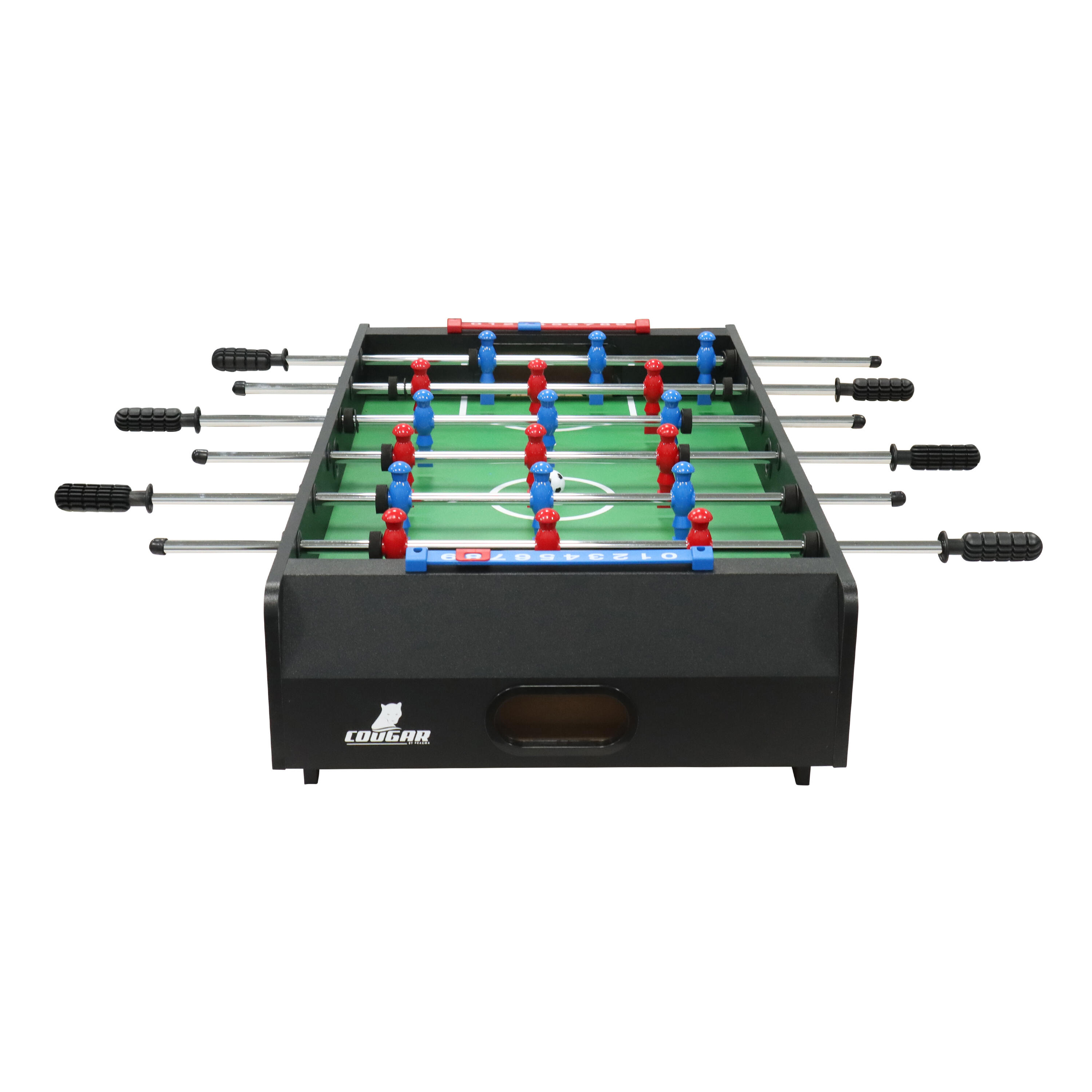 Mesa de futbolín mini,  3 pies | Accesorios incluidos, negro 2/7