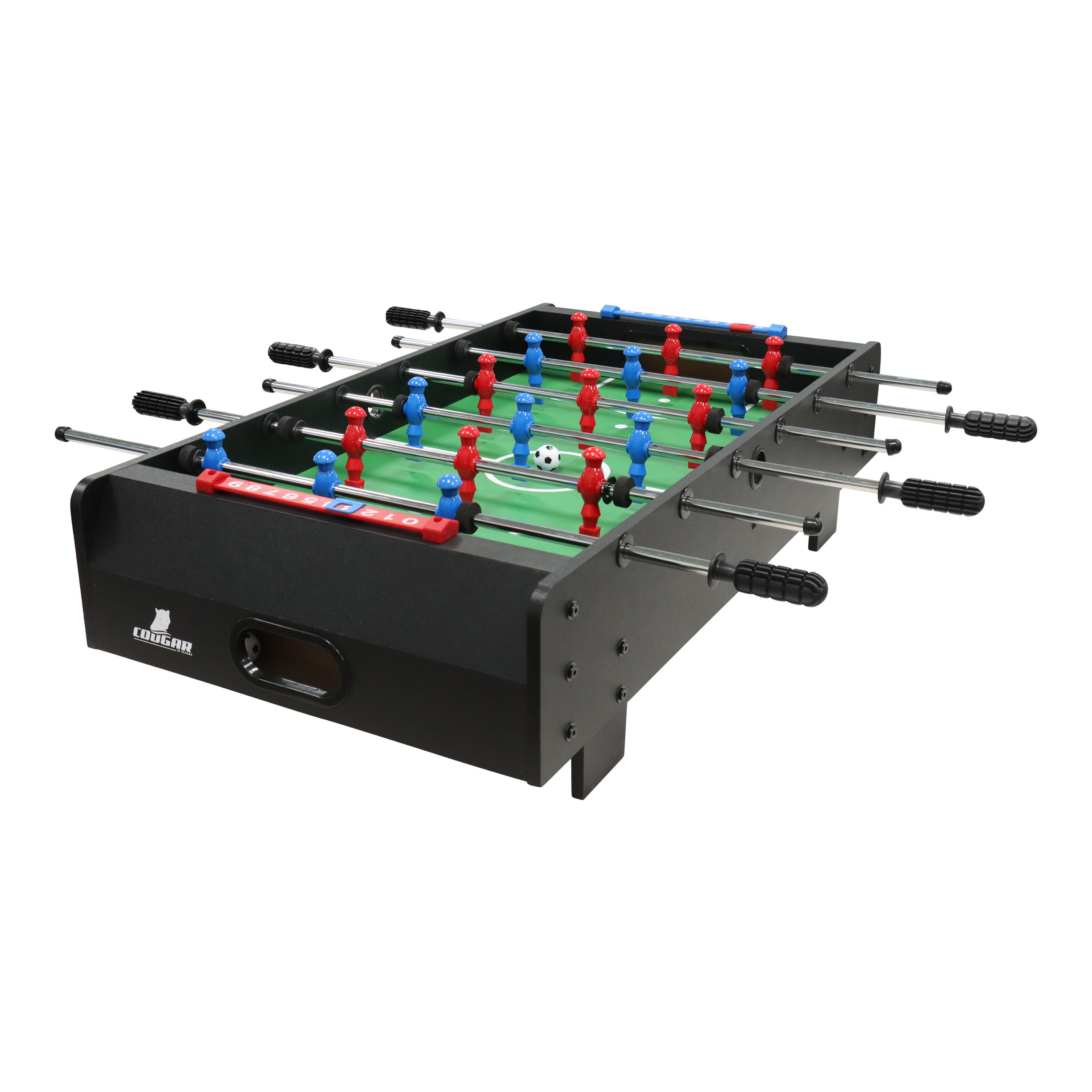 Mesa de futbolín mini,  3 pies | Accesorios incluidos, negro 5/7