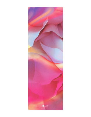 Tappetino da yoga in gomma da viaggio Yoga Design Lab 15 mm - Rosa