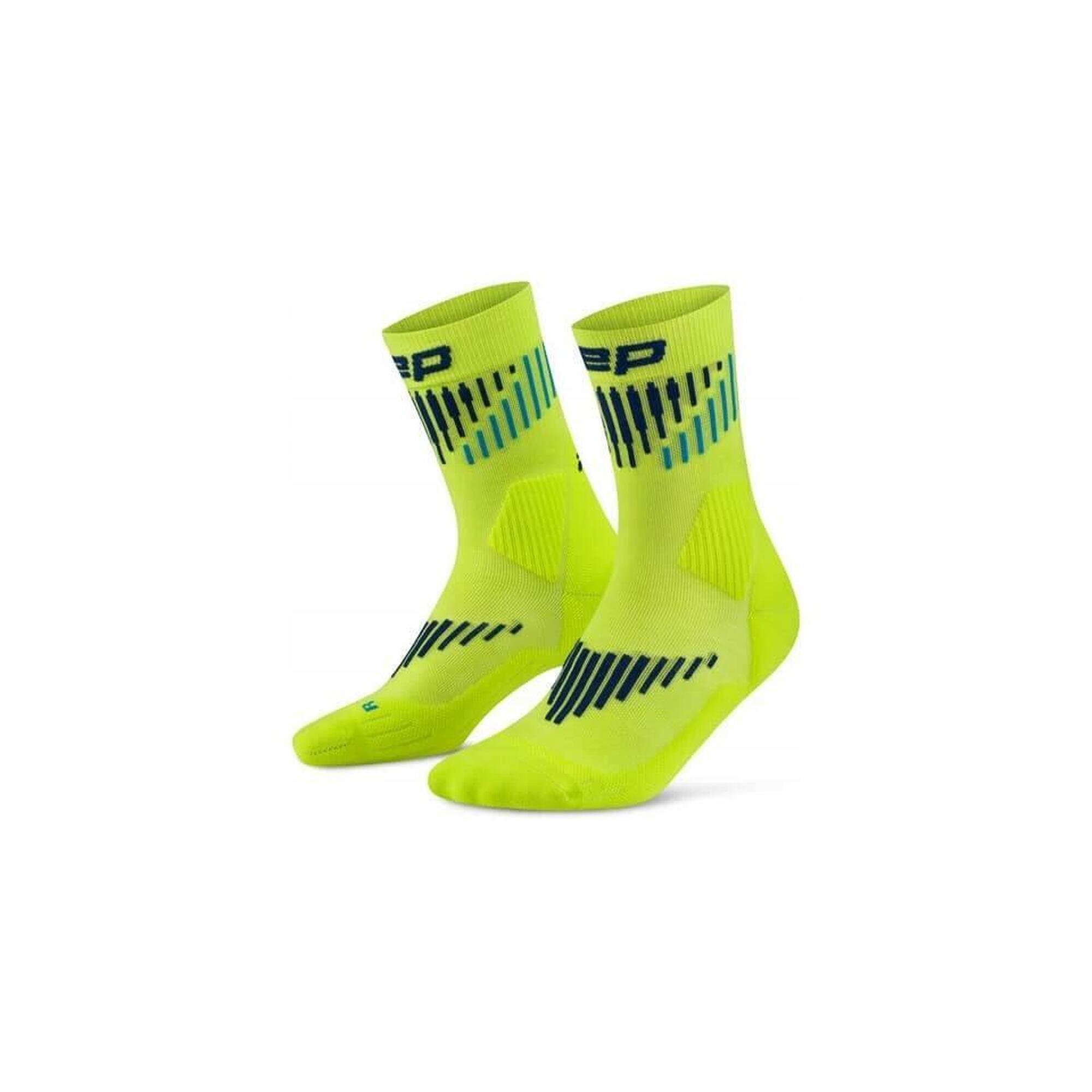 Cep - Chaussettes De Compression Femme Cep Compression Core Merino 3.0 Mid Cut - Chaussettes De Compression - Bleu|vert - 3 - Decathlon