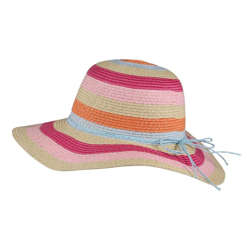 Childrens/Kids Mayla Striped Straw Sun Hat (Multicoloured)