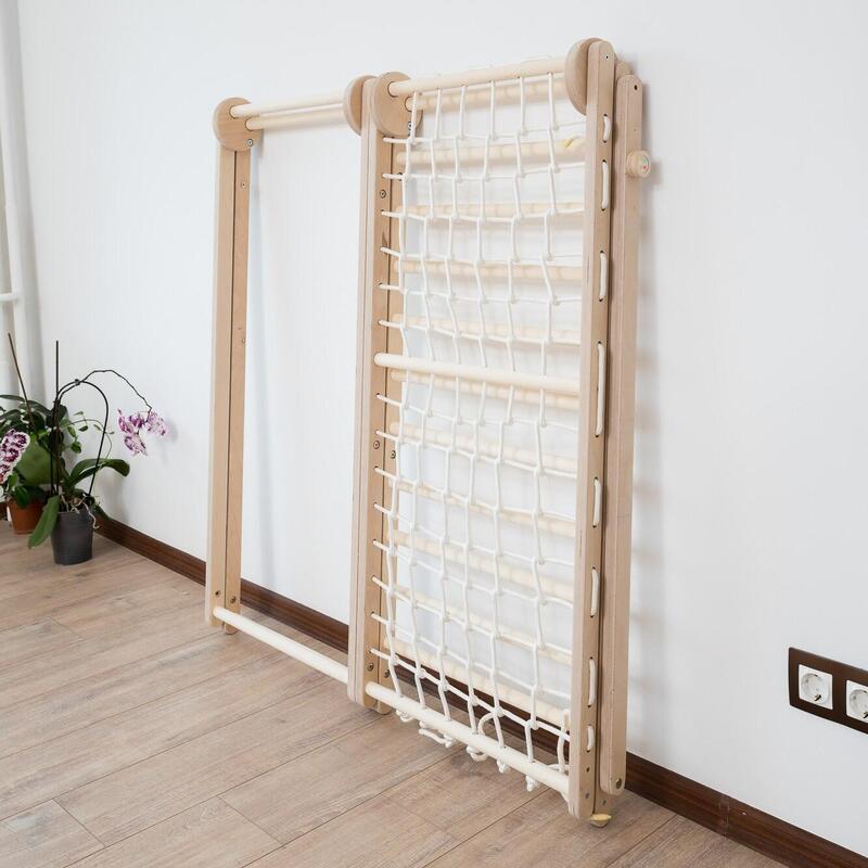 Cataratoare pliabila din lemn pentru interior-Triunghi Montessori pentru copii