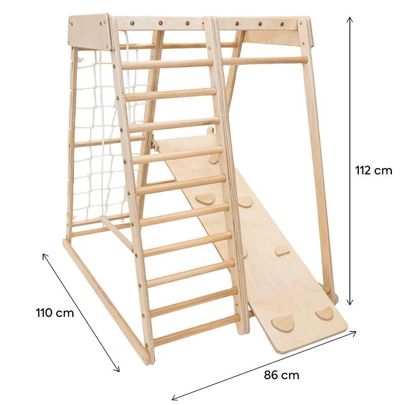 Complex de joaca Jungle Gym din lemn pentru interior