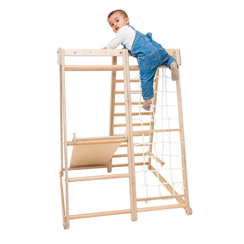 Complex de joaca Jungle Gym din lemn pentru interior