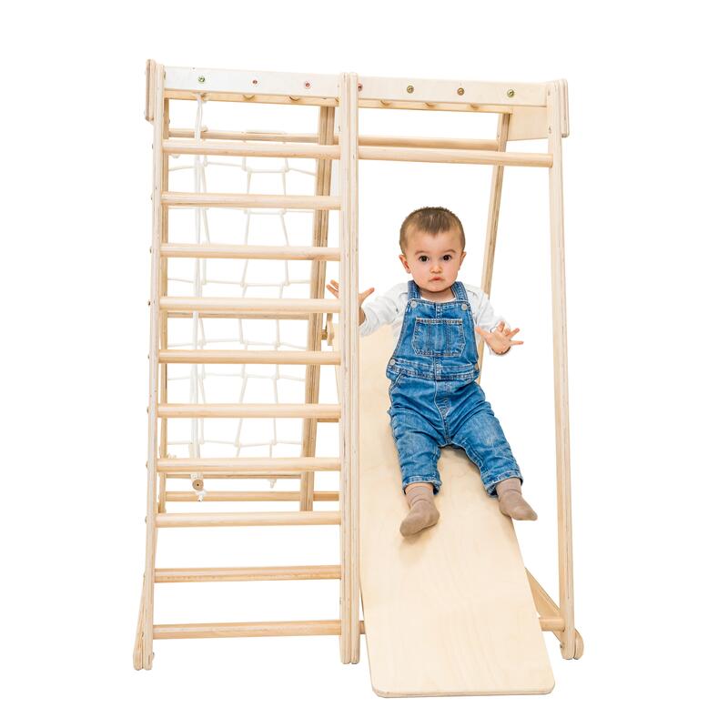 Complex de joaca Jungle Gym din lemn pentru interior