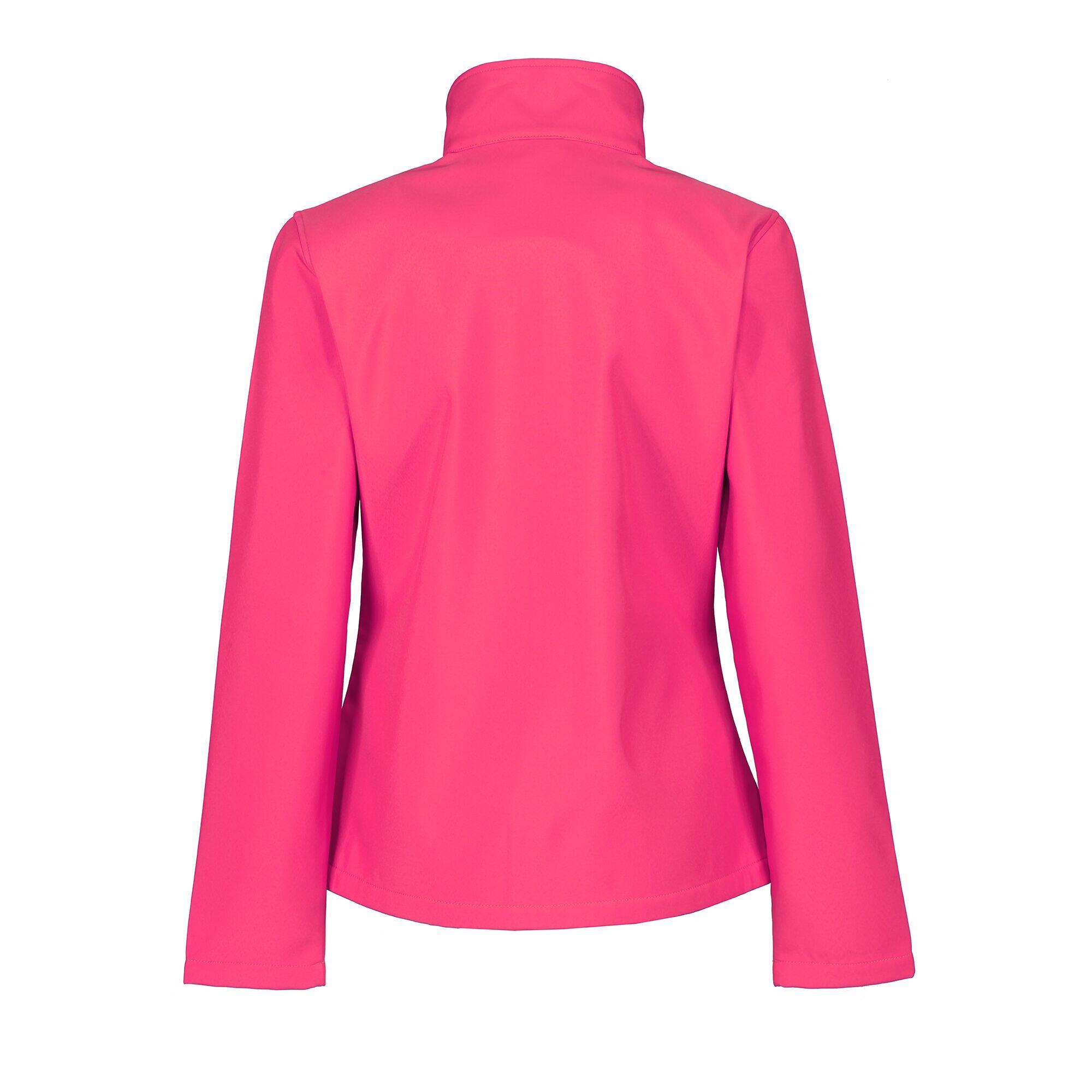 Womens/Ladies Ablaze Printable Softshell Jacket (Hot Pink/Black) 2/5