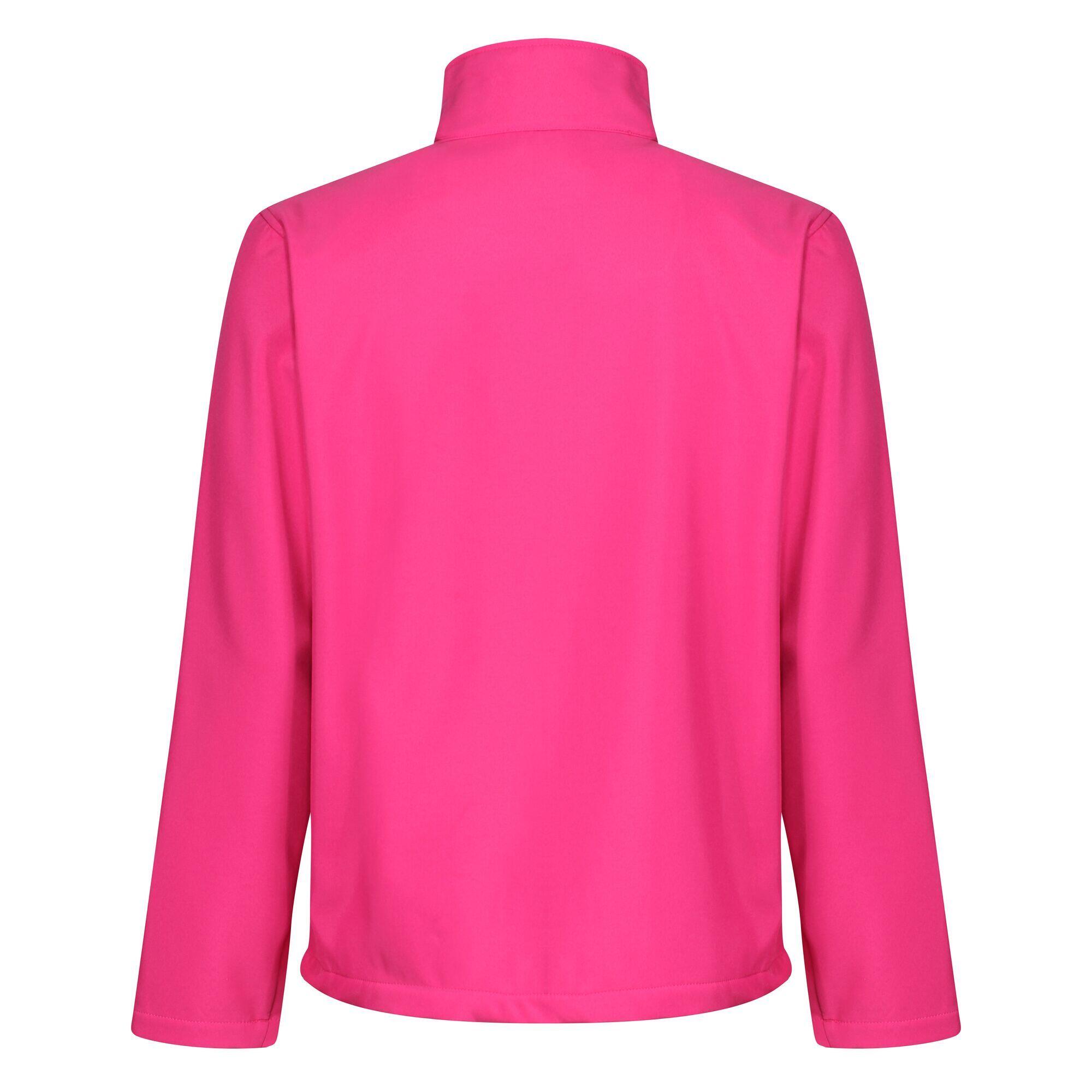 Standout Mens Ablaze Printable Soft Shell Jacket (Hot Pink/Black) 2/5