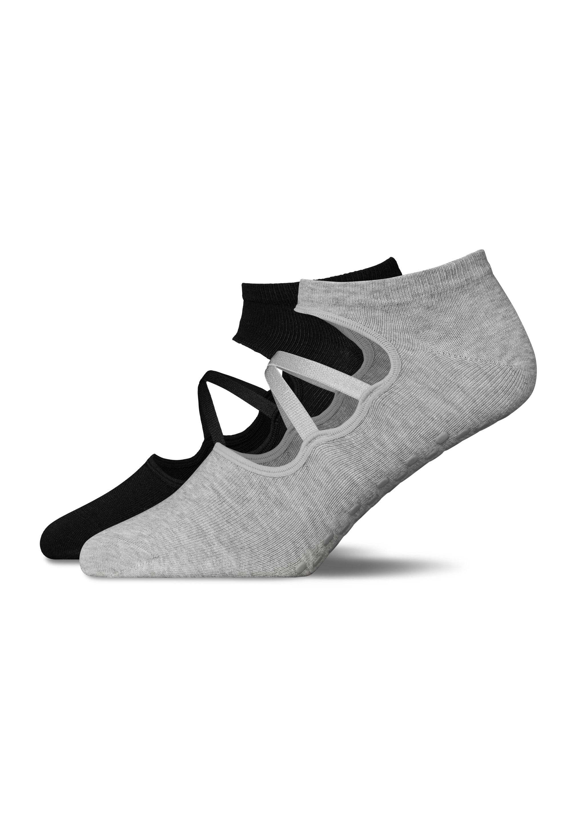 SNOCKS PILATES SOCKEN MIT RIEMCHEN