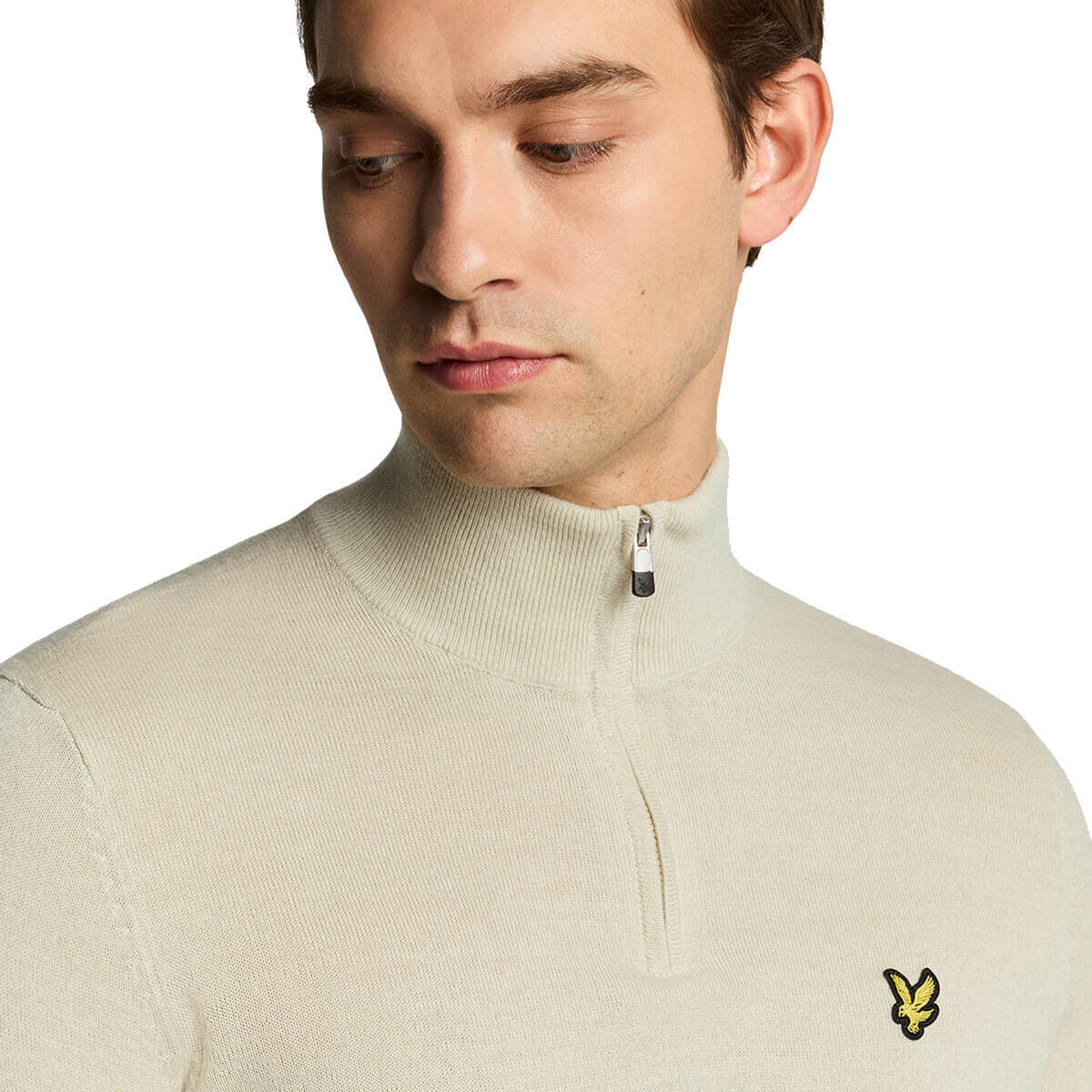 Merinowollen pullover 1/4 rits Lyle & Scott 3/5