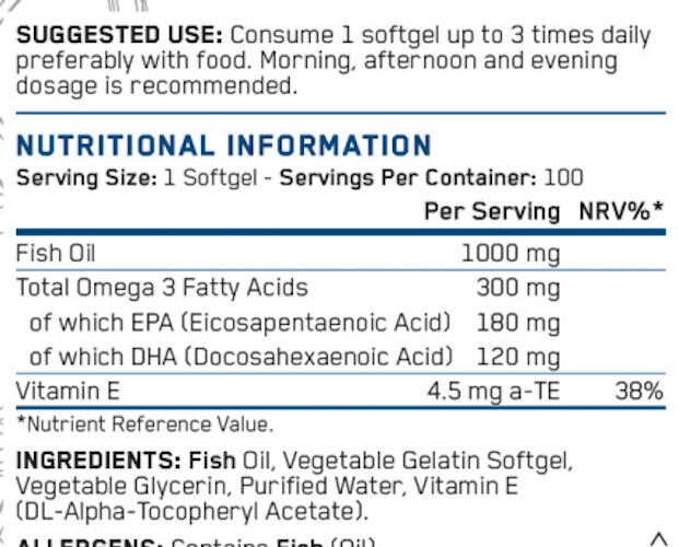 Oméga 3 - Omega 3 - 100 Capsules molles 3/3