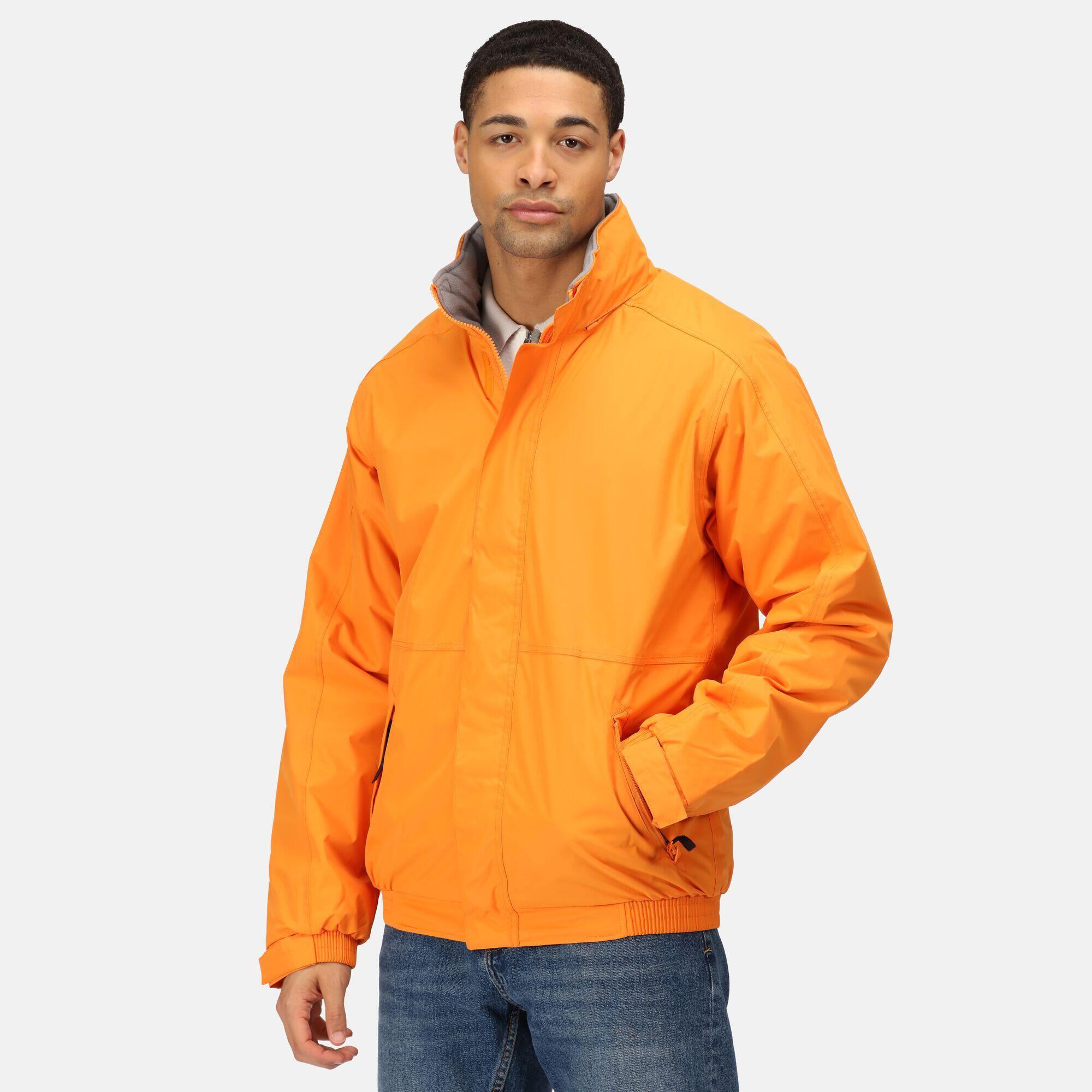 Mens Dover Waterproof Insulated Jacket (Sun Orange/Seal Grey) 4/5