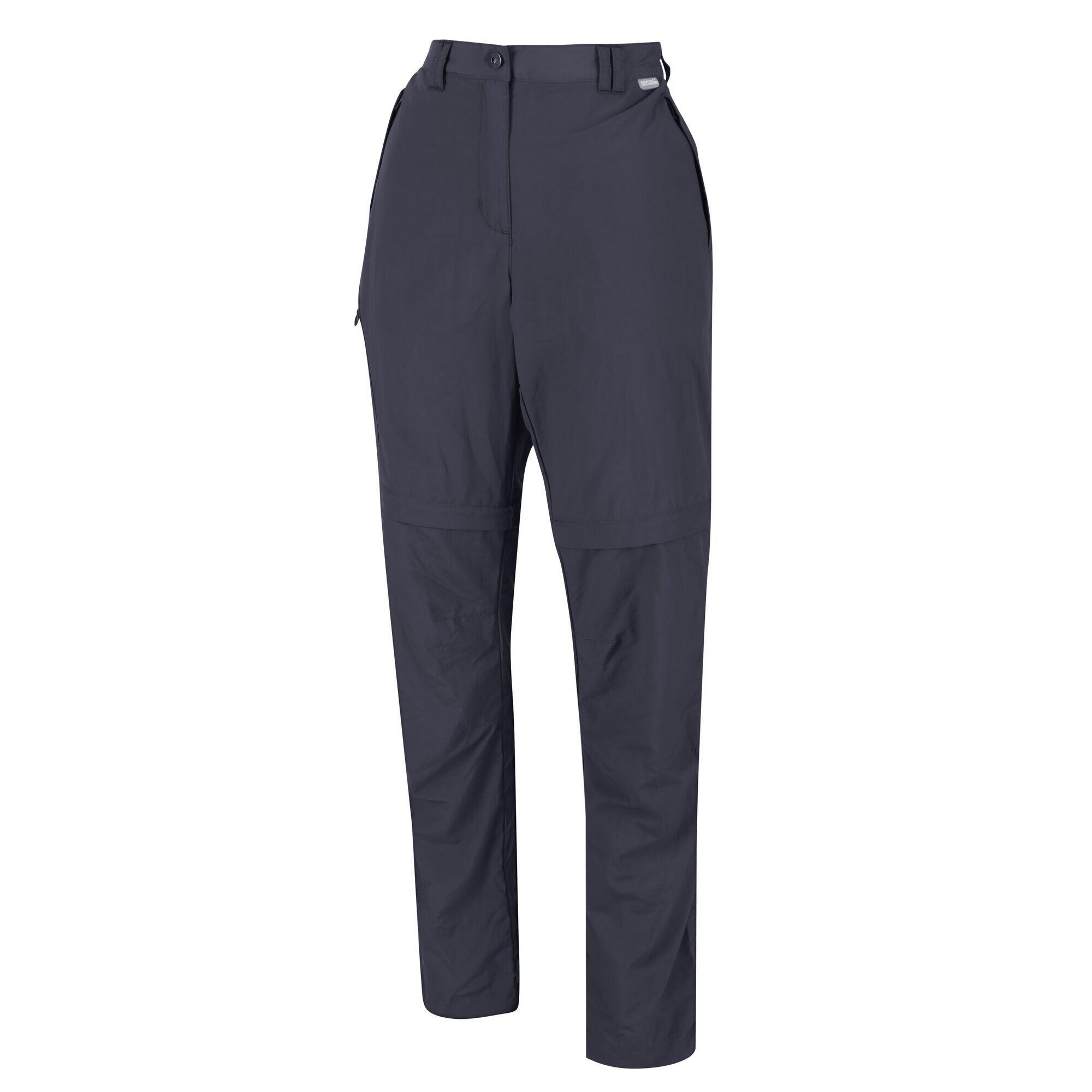 REGATTA Womens/Ladies Chaska II Zip Off Trousers (Seal Grey)