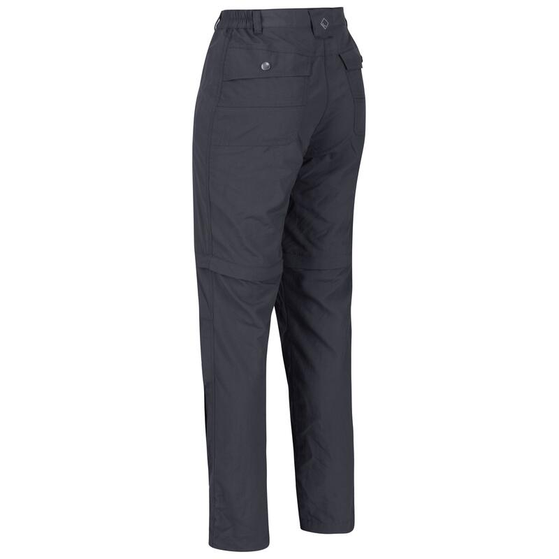 Pantaloni Cerniera Rimovibile Donna Regatta Chaska II Grigio Foca