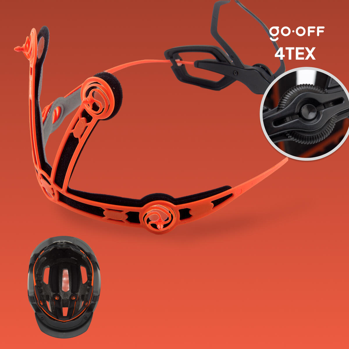 Casque vélo GO-OFF RIDER SMART avec visière 4/7