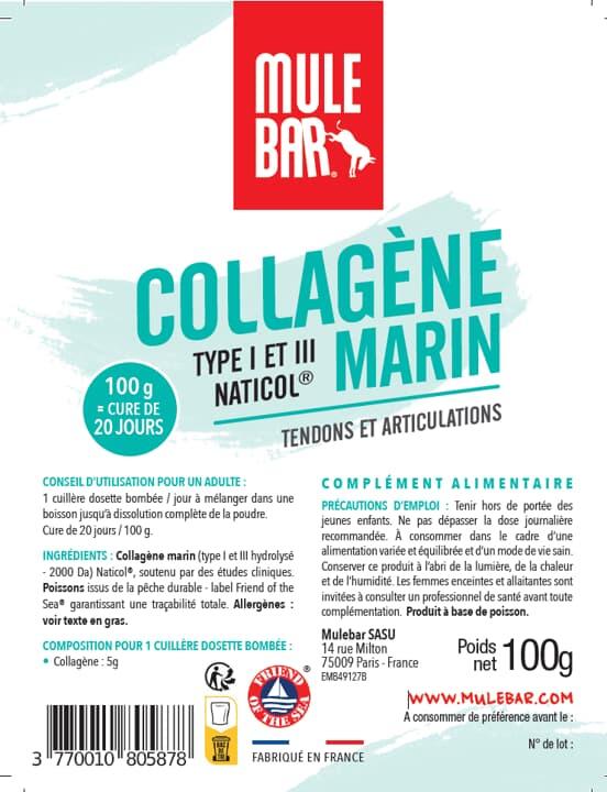 Collagène marin Type I et III Mulebar 5/7