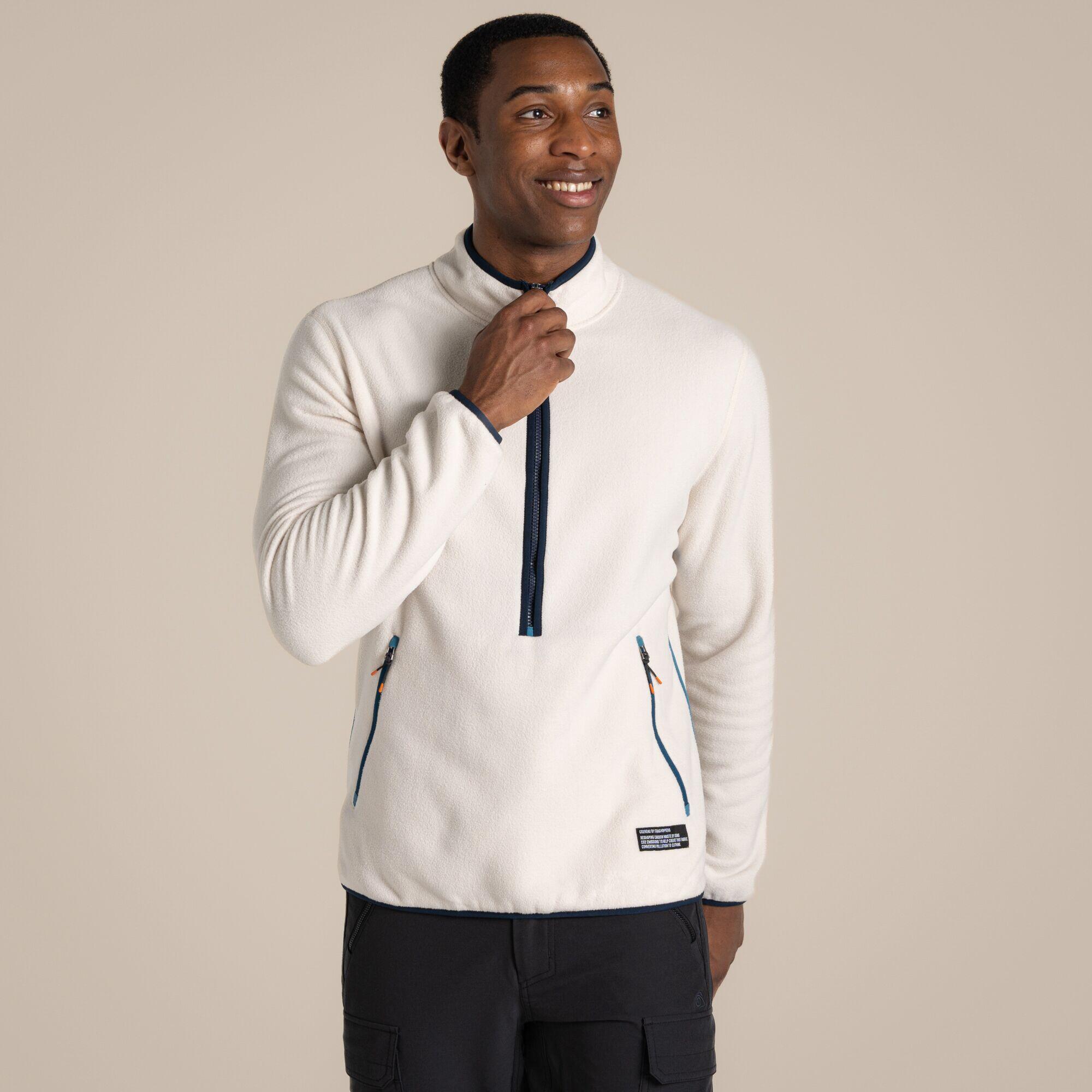 Craghoppers - Polaire Demi-zip Co2renu Homme - Polaire - Blanc - Decathlon