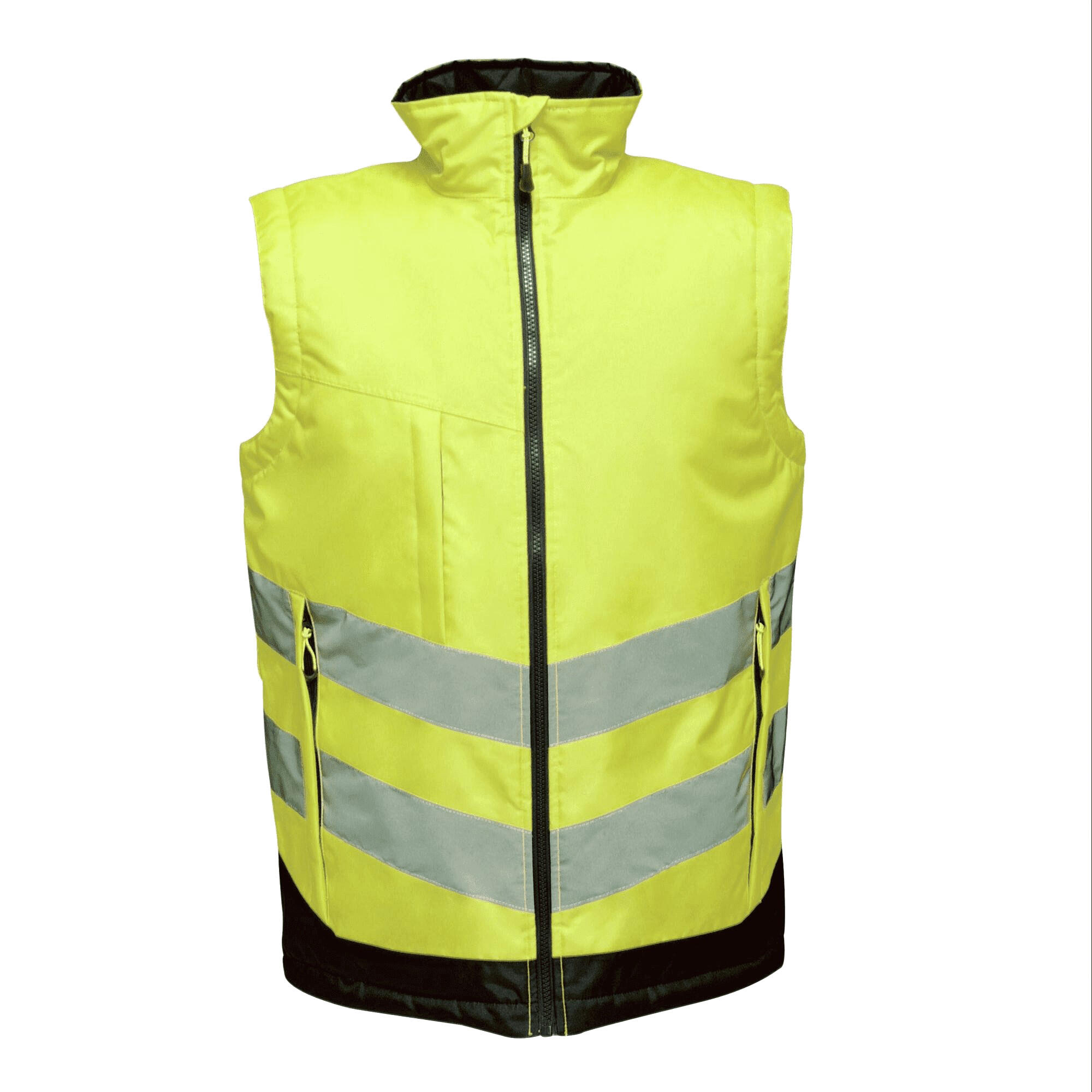 Professional Mens Hi Vis Pro Body Warmer (Yellow/Navy) 1/5