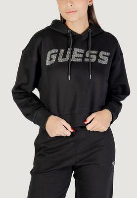 Sweater primula rhinestones hoodie swe dames zwart