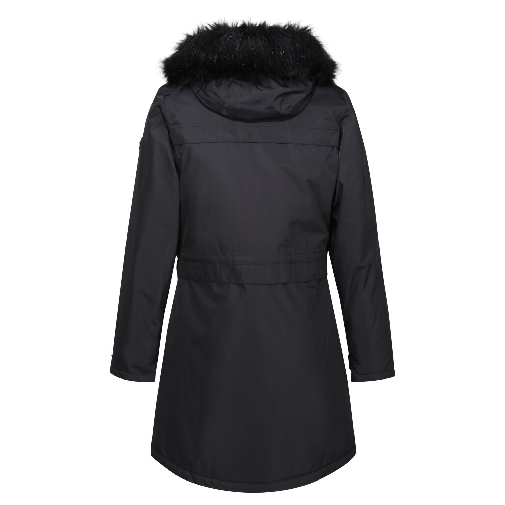 Womens/Ladies Lexis Parka (Black) 2/5