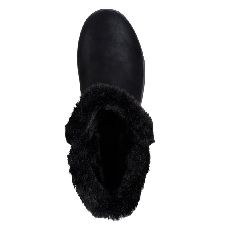 Botas Planas Mujer Skechers Slip-ins Relaxed Fit Negro 3/5