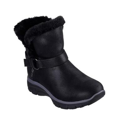 Botas Planas Mujer Skechers Slip-ins Relaxed Fit Negro