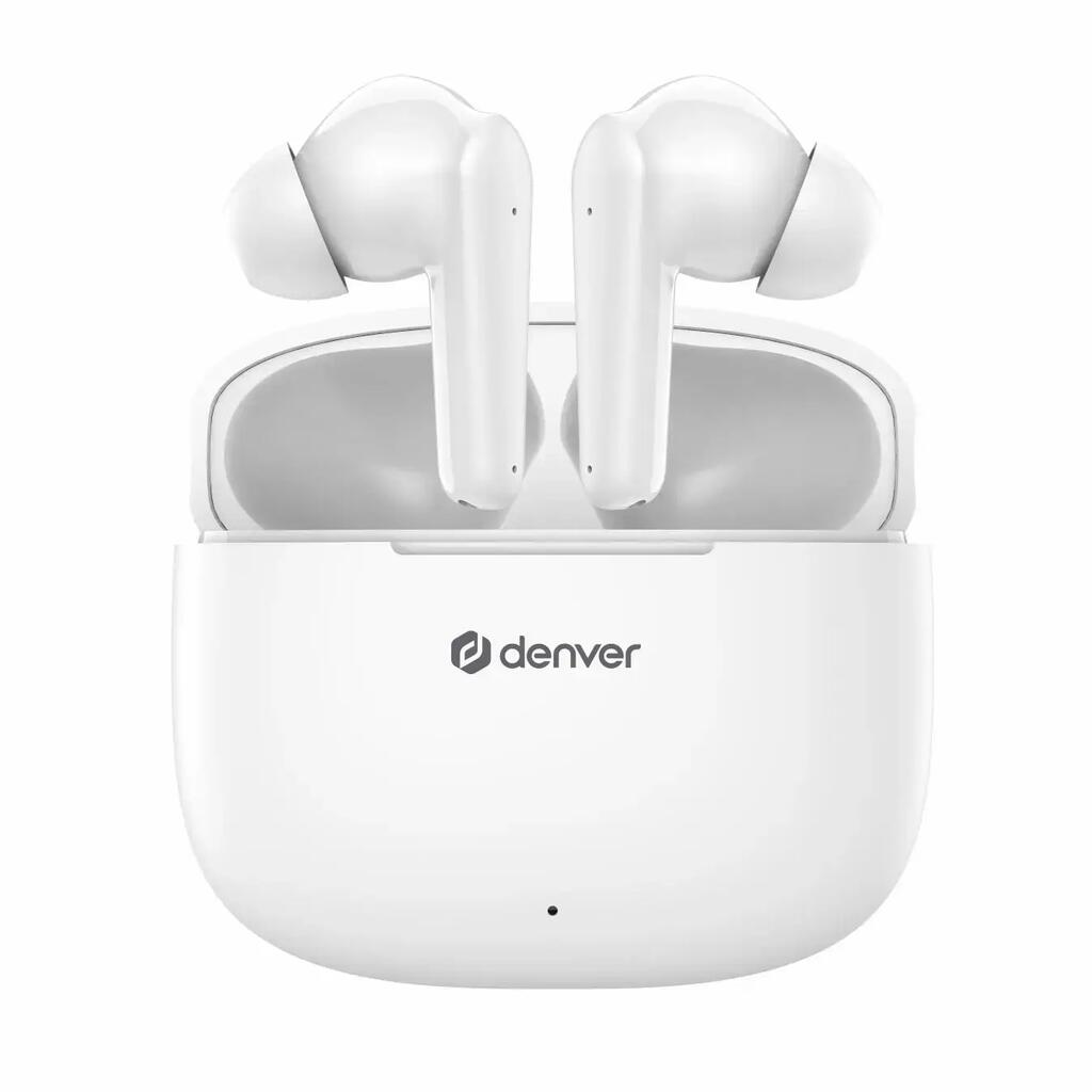 Bluetooth Headphones Denver Electronics TWE-48W White