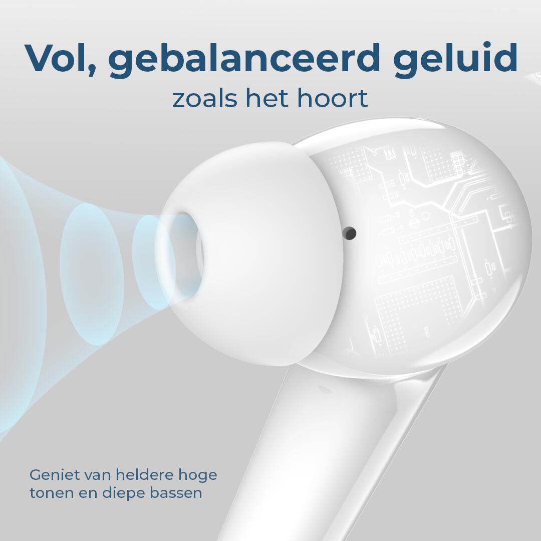 Bluetooth-Kopfhörer Denver Electronics TWE-48W Weiß 3/7