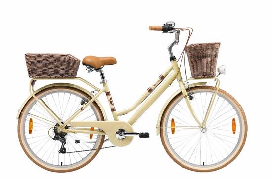 Bicicletta da città in alluminio 26" 7 velocità retrò urbano