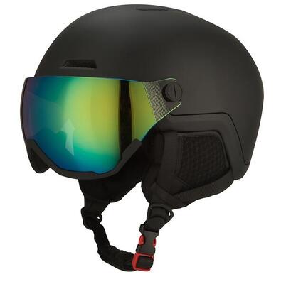 Gooff xtreme skihelm met vizier – skihelm inclusief skibril - zwart maat s