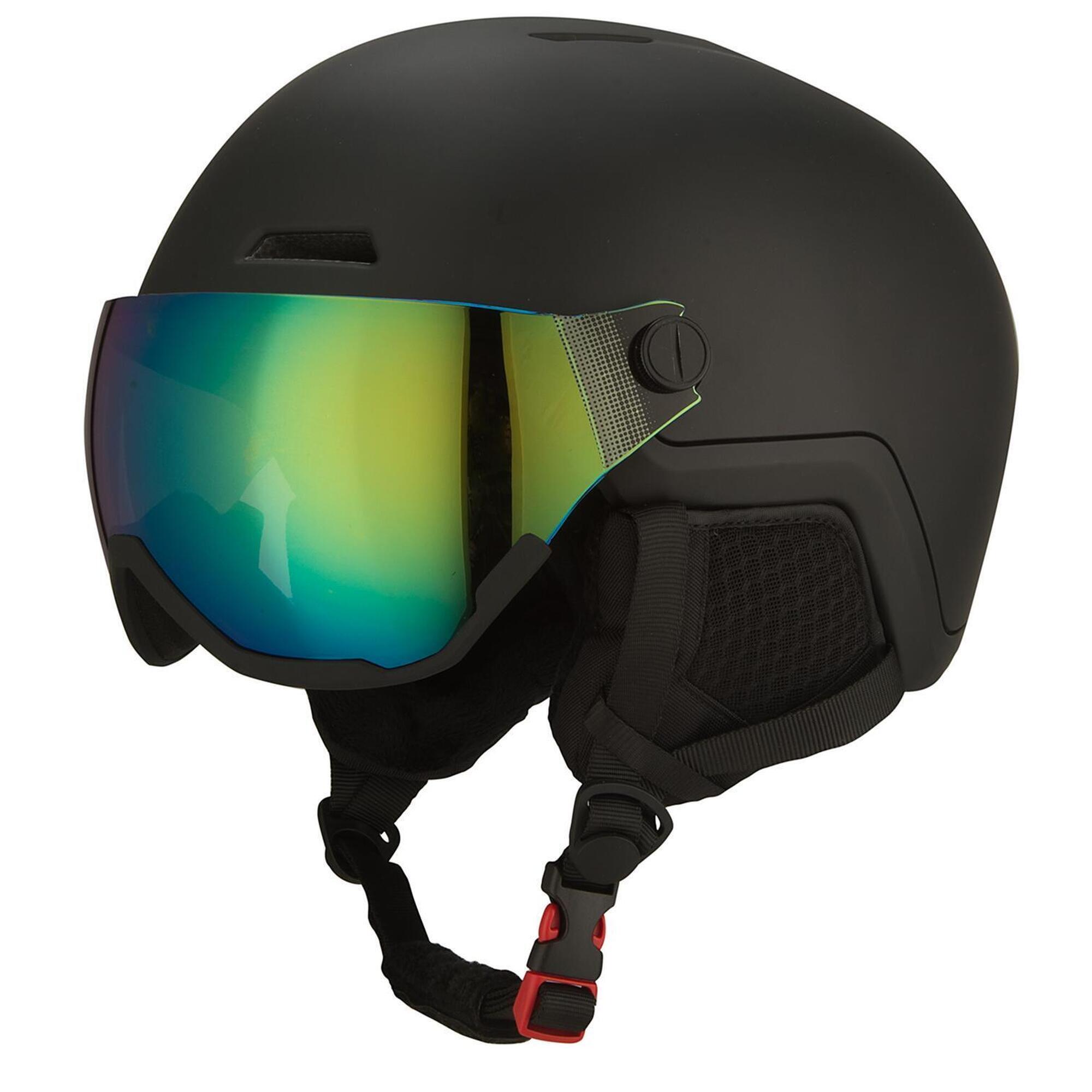 Go-off - Casque De Ski Gooff Xtreme Avec Visiere –  Noir – Taille L - Casque - Bleu|noir|vert - L/60-63 Cm - Decathlon