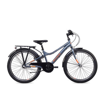 troX, 20 Zoll Kinderfahrrad, 3-Gang, Schwarz/Neongrün, 115–130 cm, 6–9 Jahre