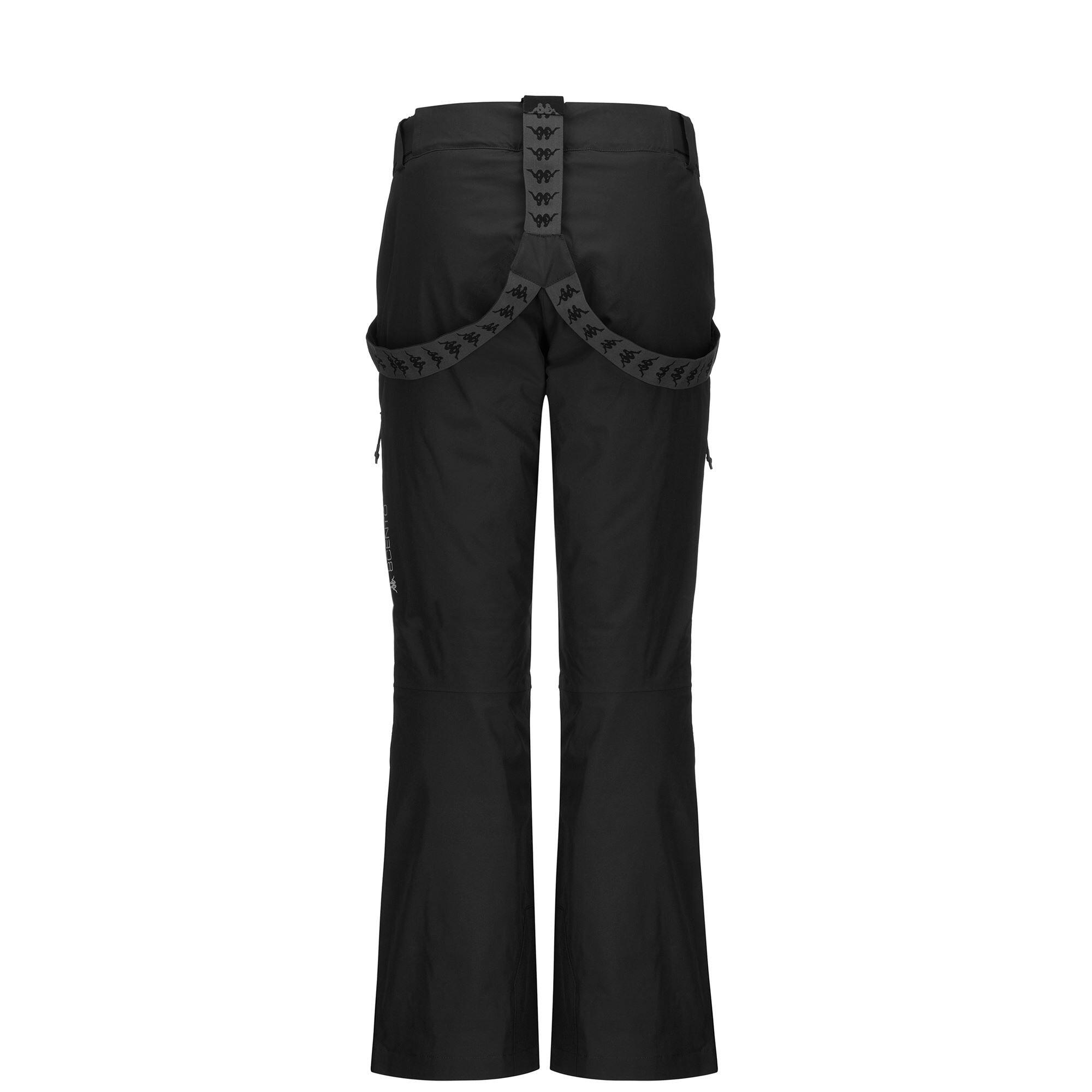 Pantaloni da donna in poliestere nero da sci 4/7