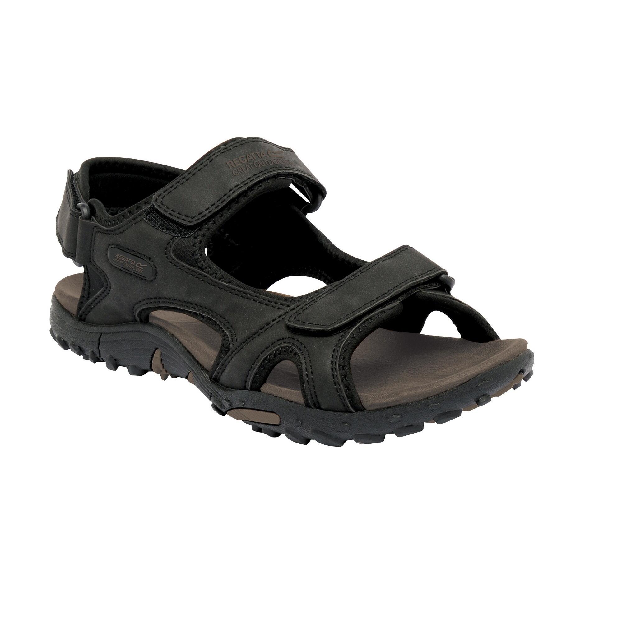 Great Outdoors Mens Haris Sandals (Black) 1/4